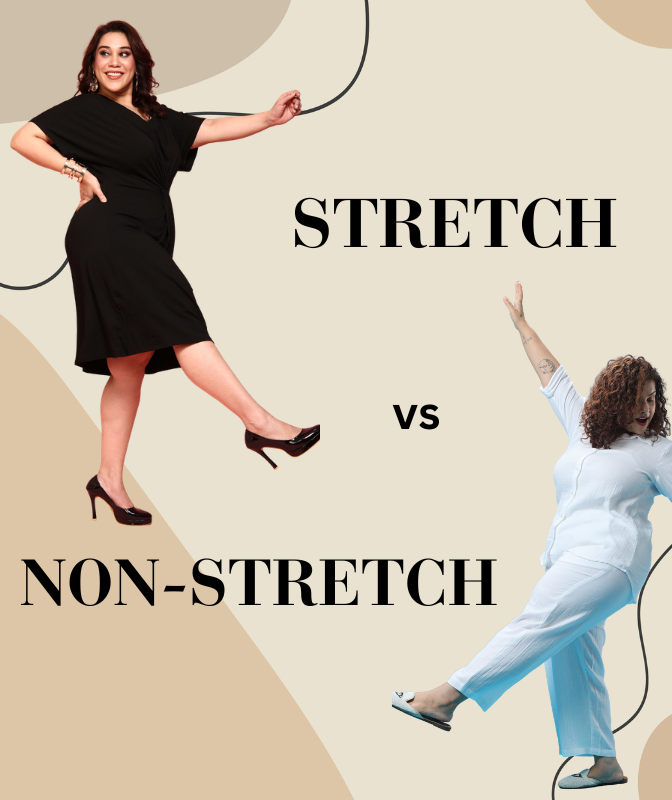 Understanding Stretch vs. Non-Stretch Fabrics in Plus-Size Clothing
