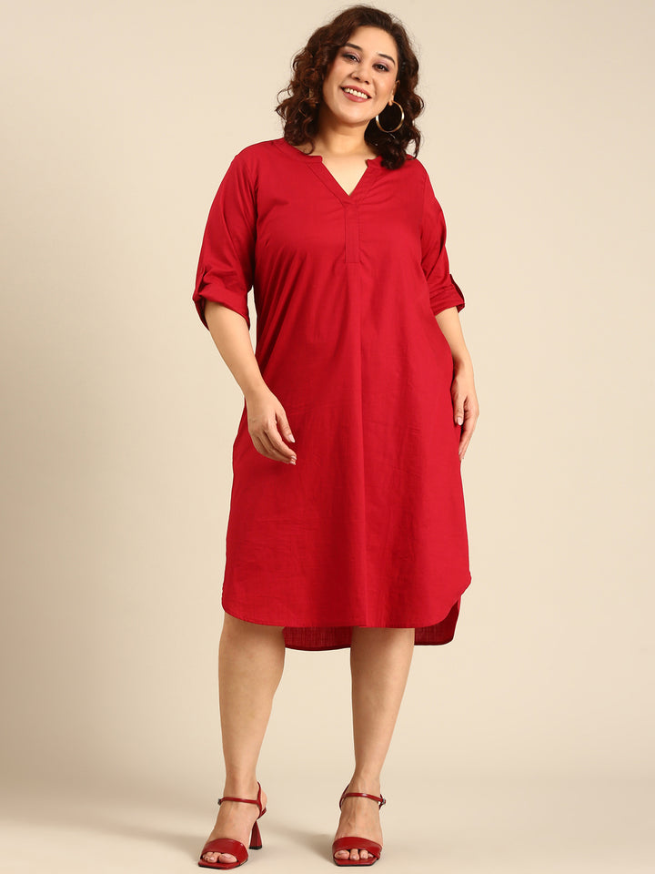 Cotton Midi Dress