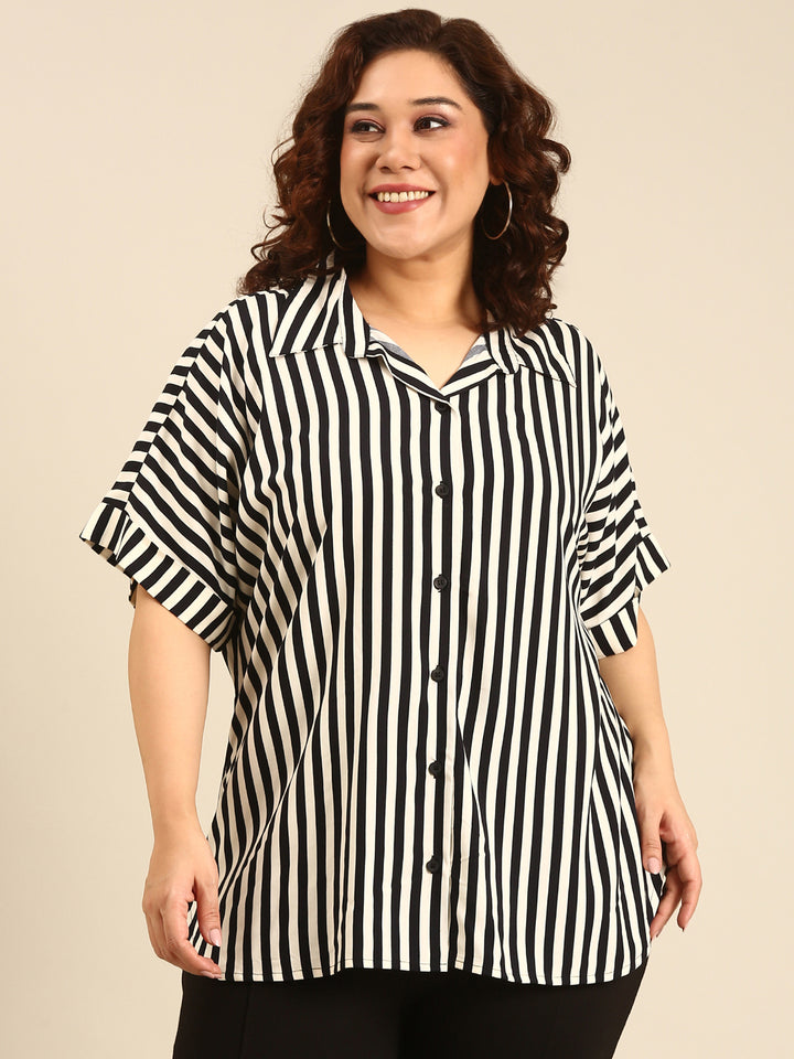 Monochrome Striped Shirt