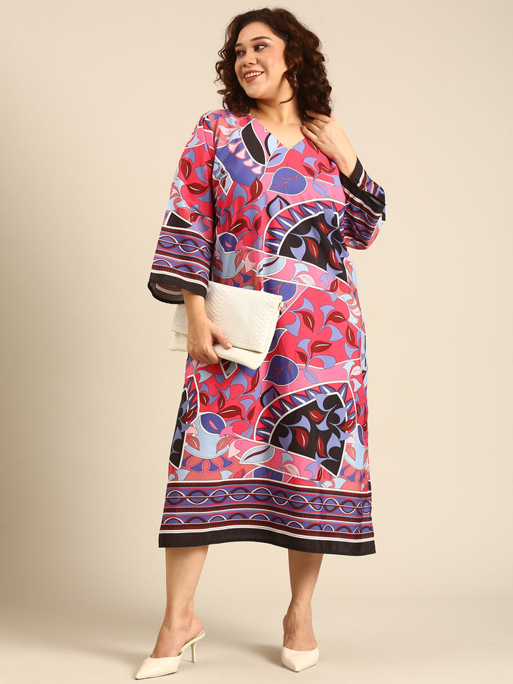 Abstract Printed  Dress