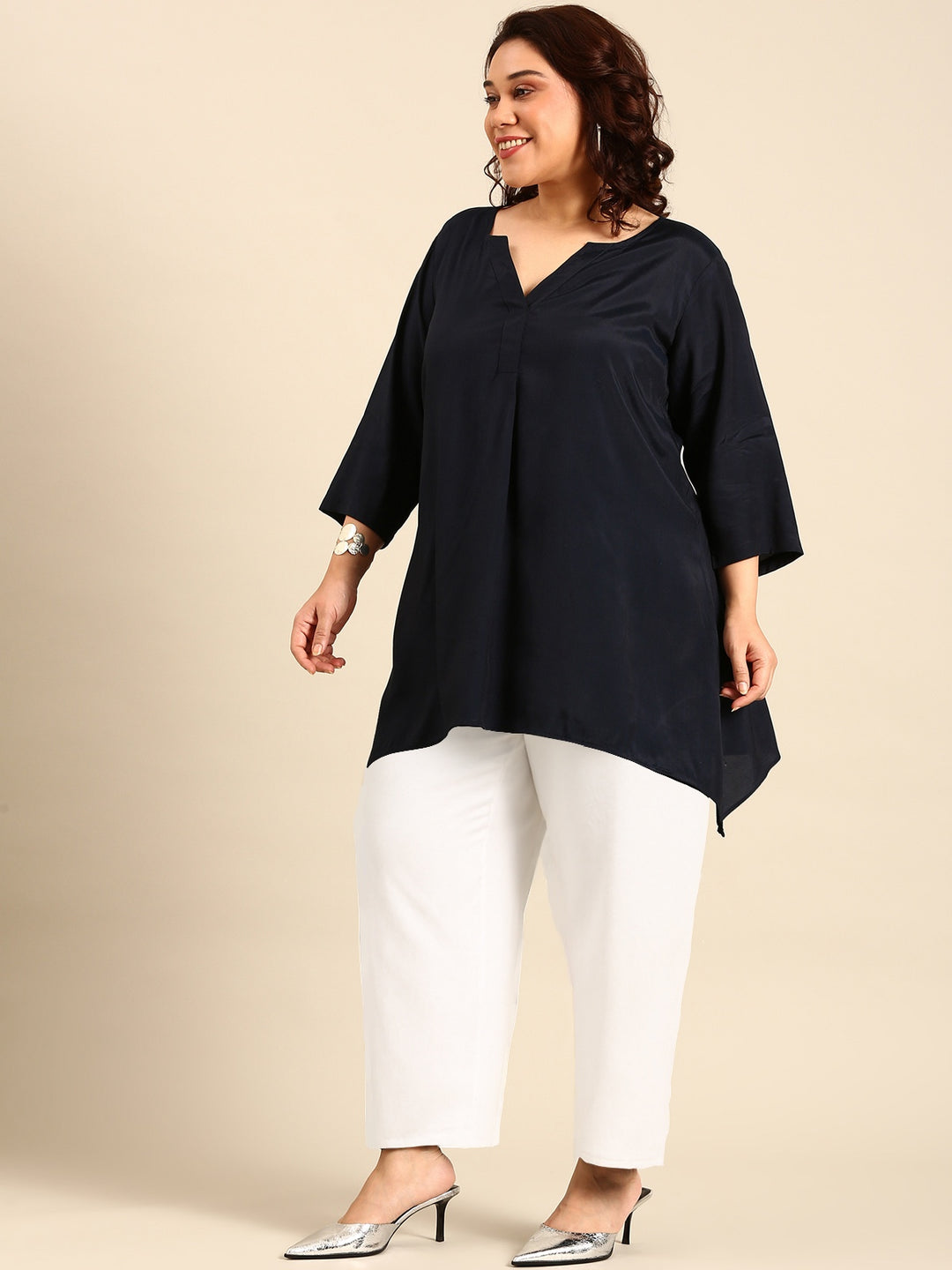 Navy Fishcut Tunic