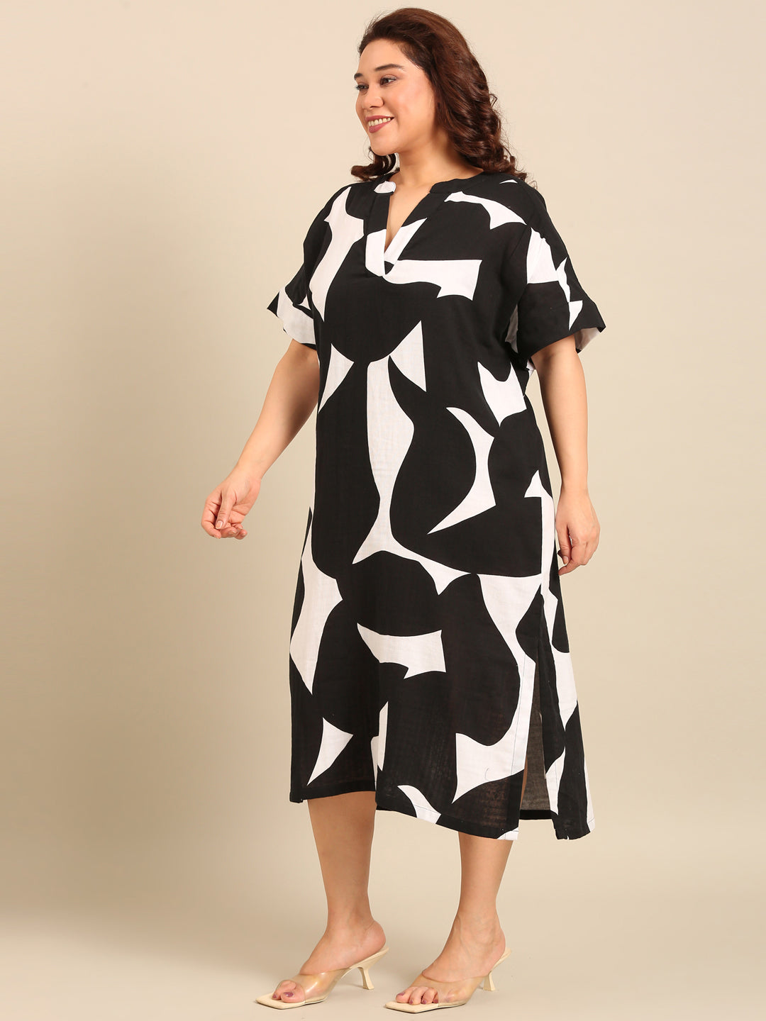 Cotton Drop Shoulder Maxi Dress
