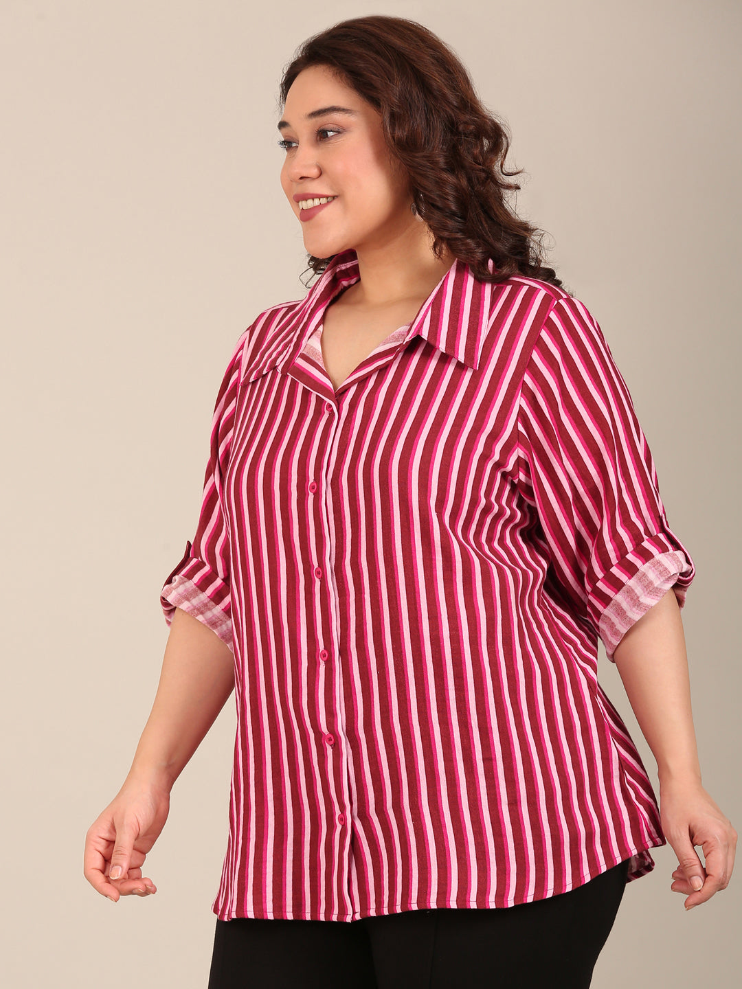 Pink Striped Shirt