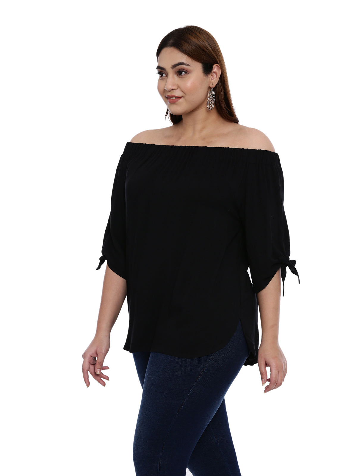 Black Off-Shoulder Top