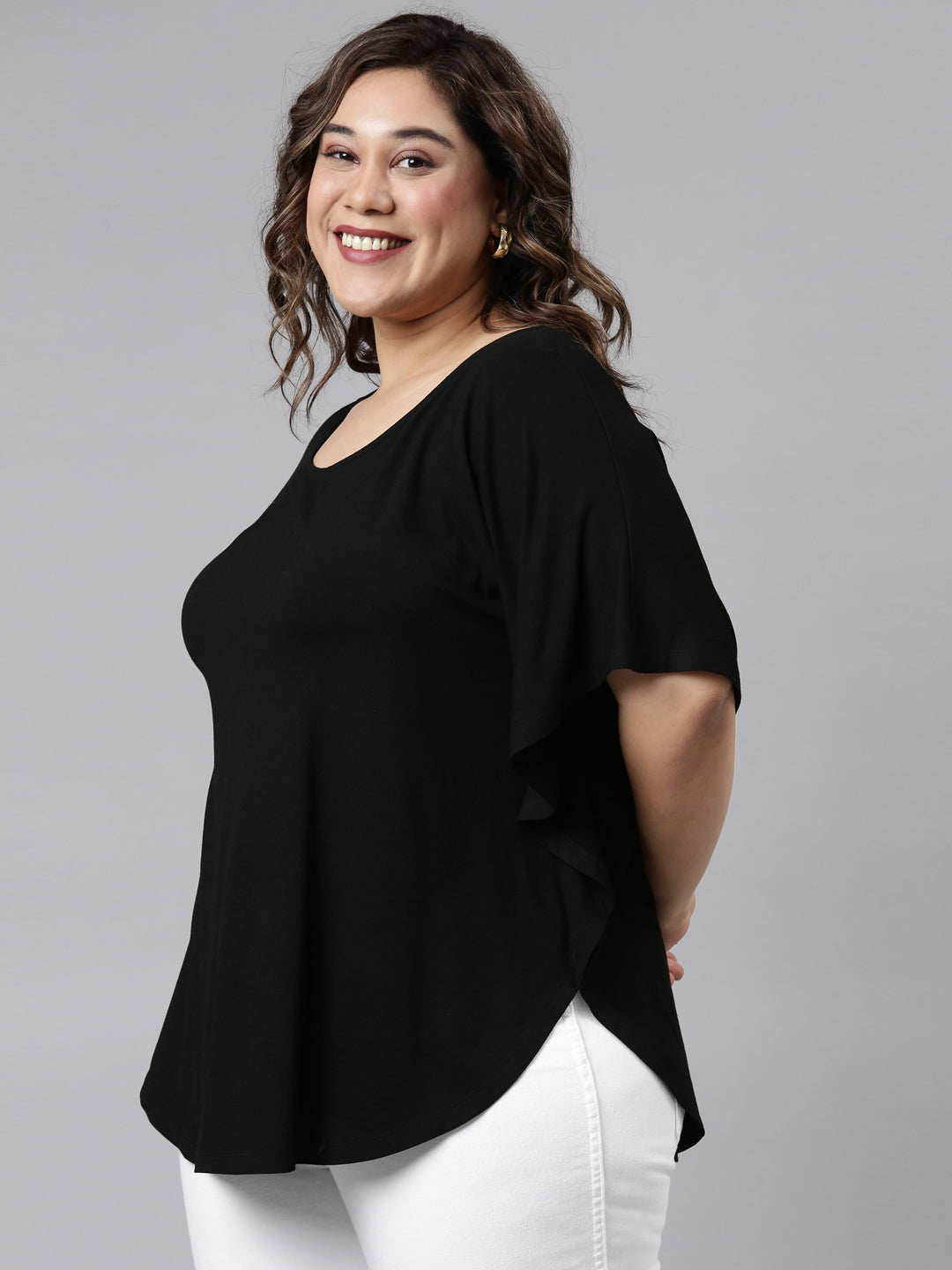 Black Kaftan Top