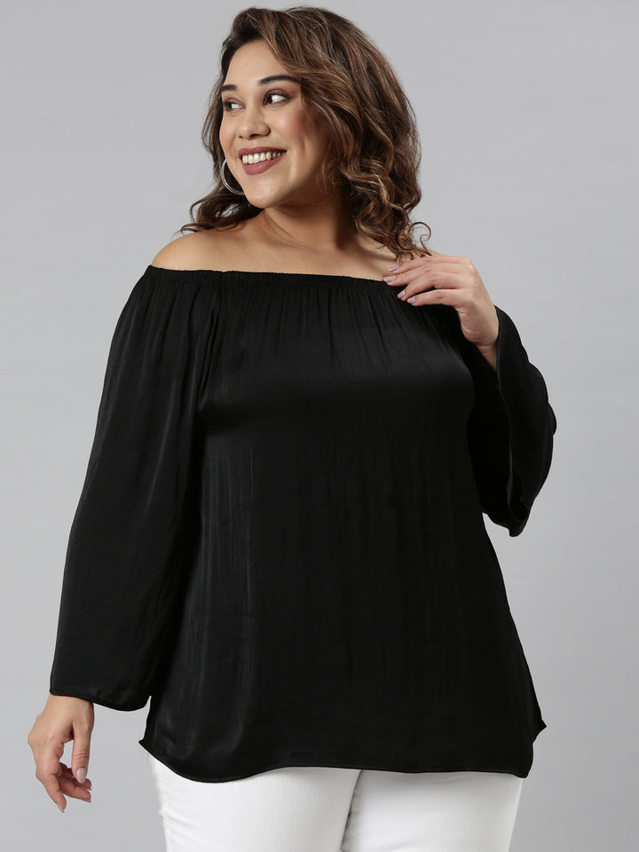 Black Off Shoulder Top