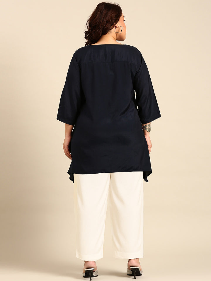 Navy Fishcut Tunic