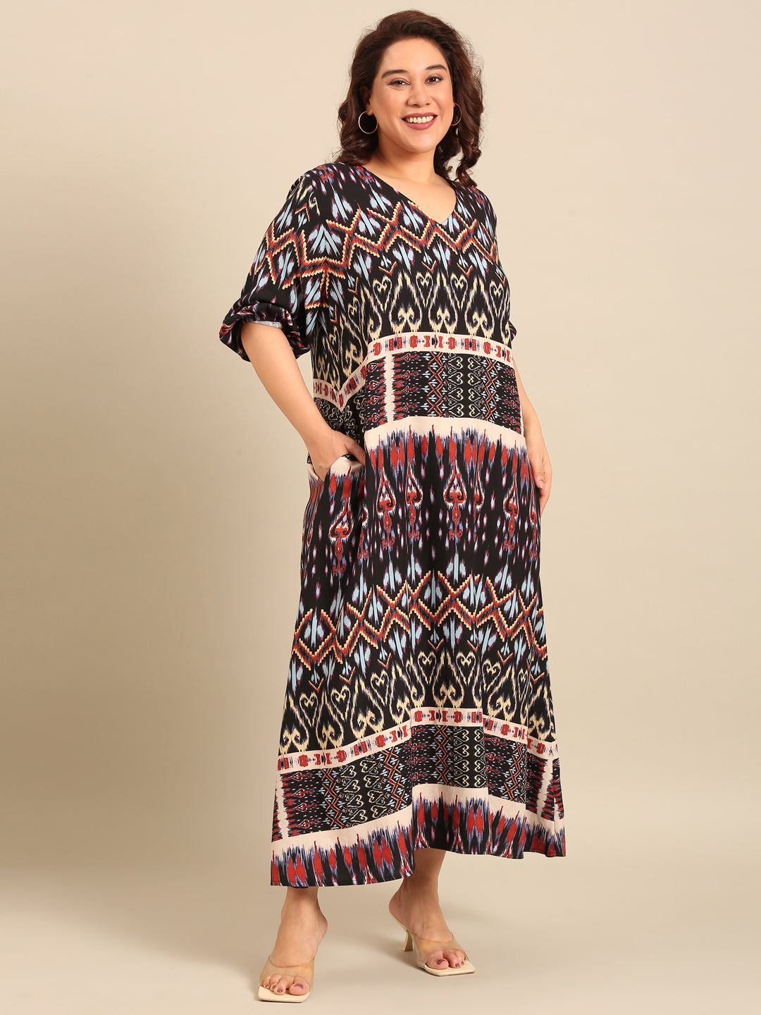 Bohemian Print Maxi Dress
