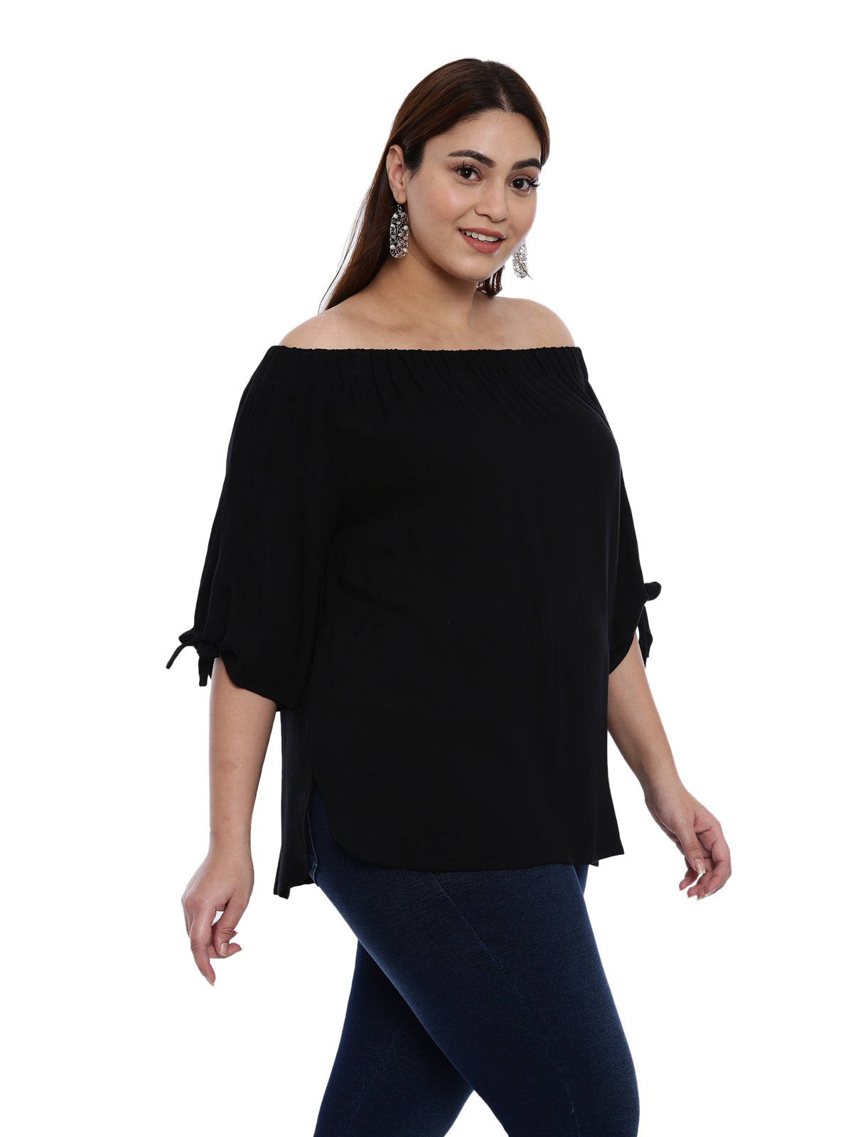 Black Off-Shoulder Top