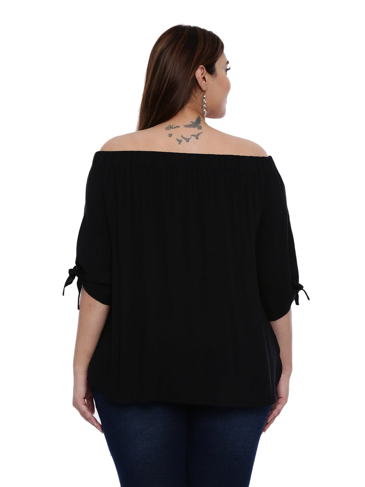 Black Off-Shoulder Top