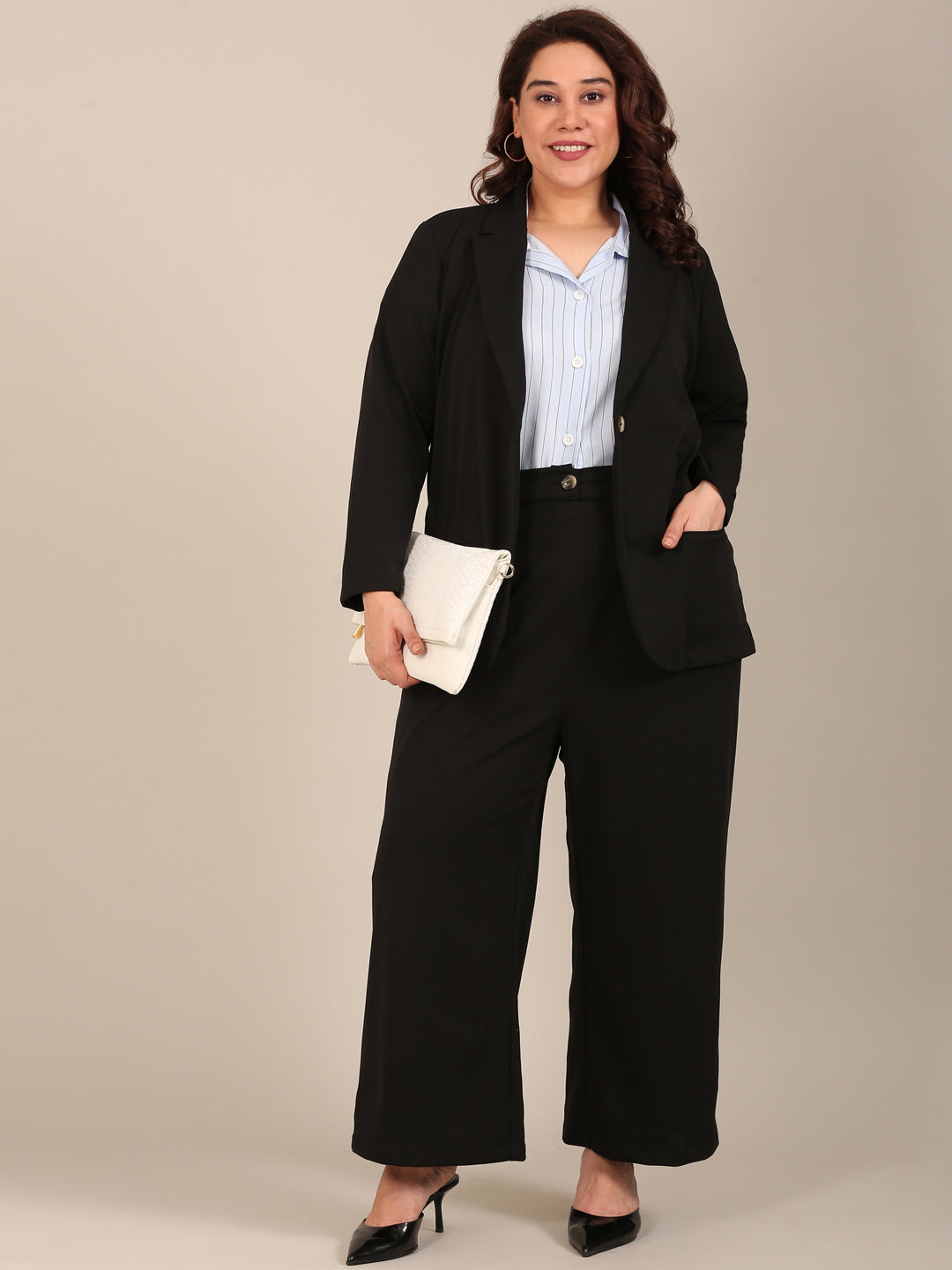 Smart Fit: Blazer : Shirt and Korean Pants Set (3-Piece)