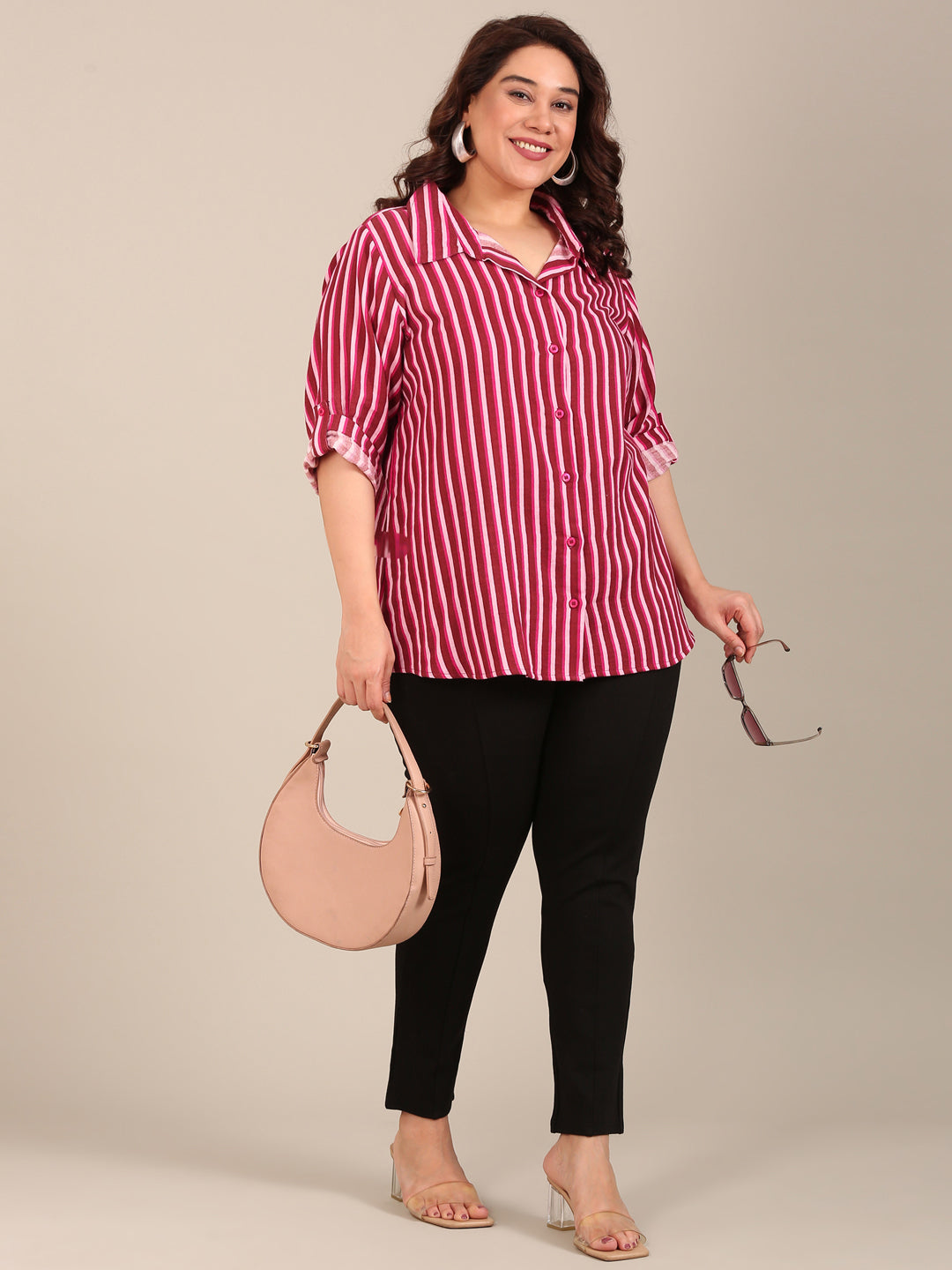 Pink Striped Shirt
