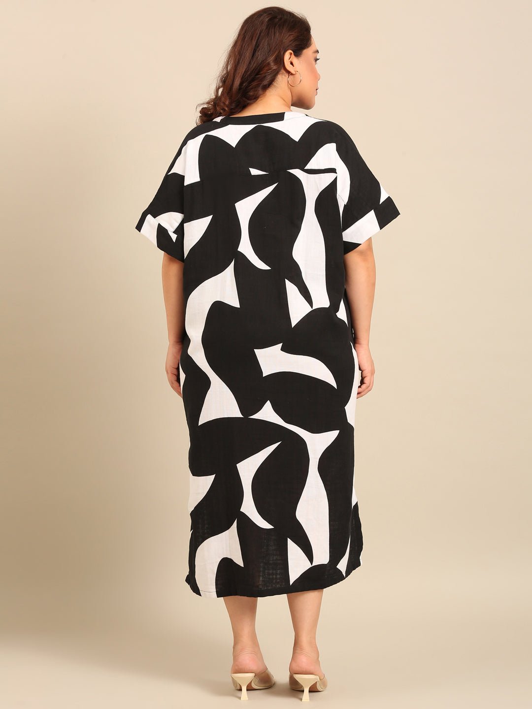 Cotton Drop Shoulder Maxi Dress