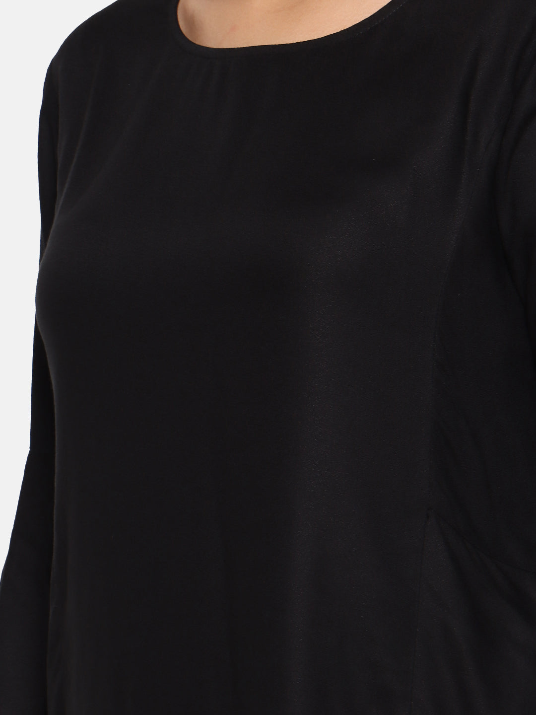Women Black Solid Top