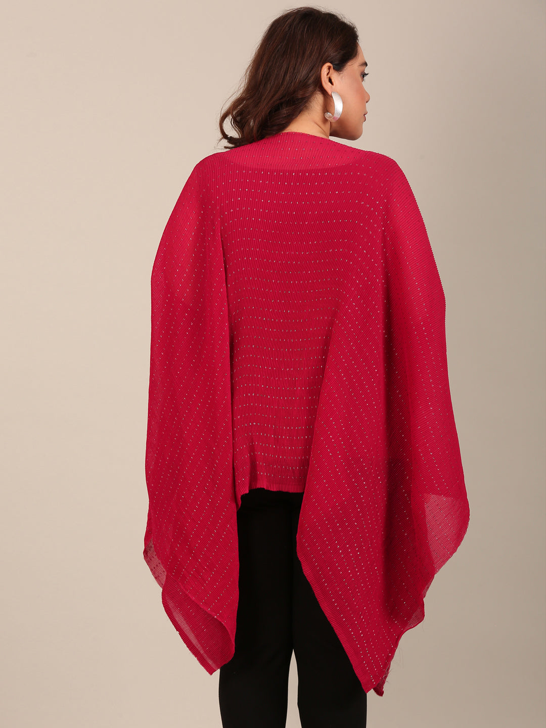 Pink Lurex Kaftan Tunic