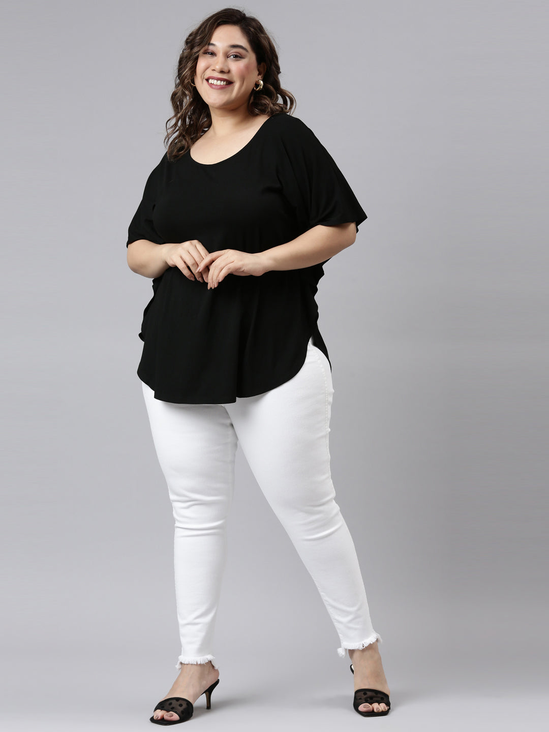 Black Kaftan Top