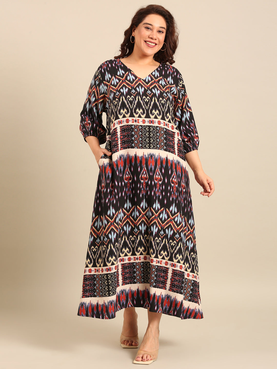Bohemian Print Maxi Dress
