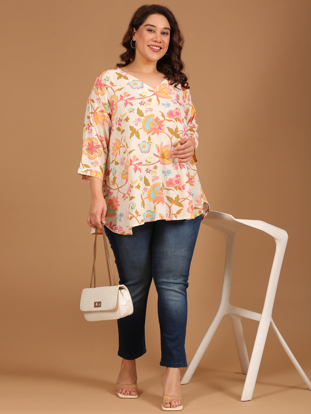 Crepe Floral Printed Top