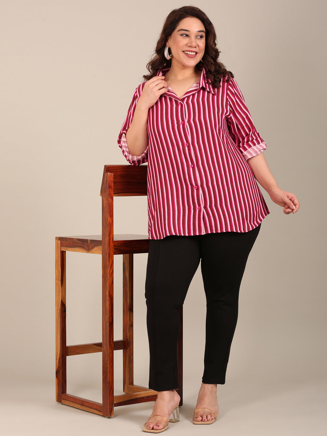 Pink Striped Shirt