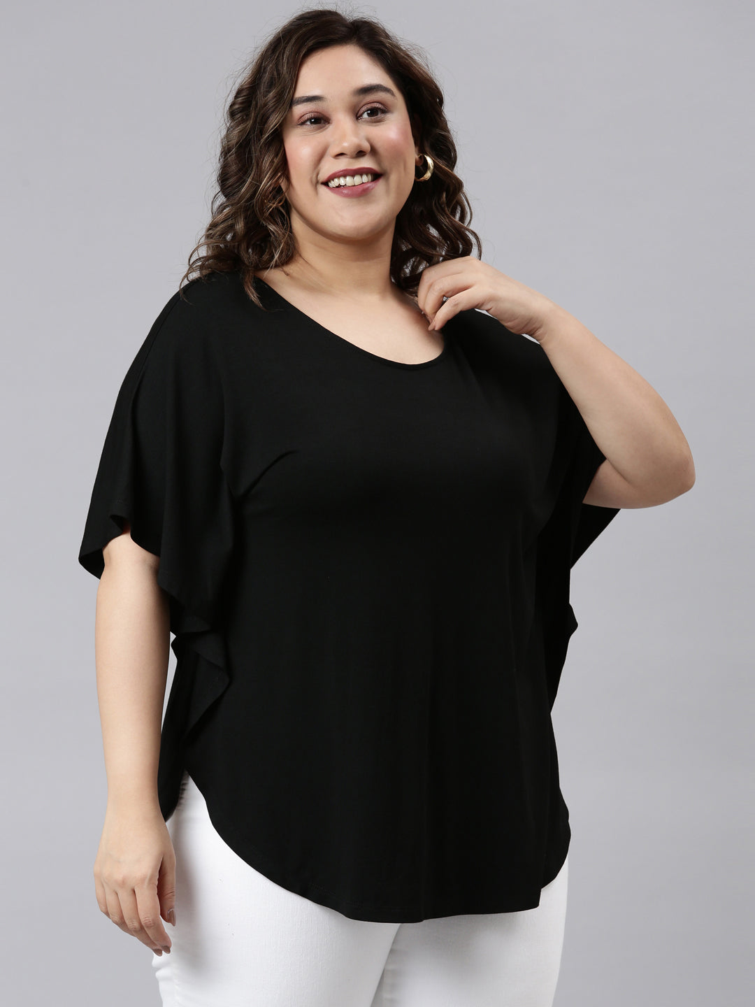 BASIC BLACK KAFTAN