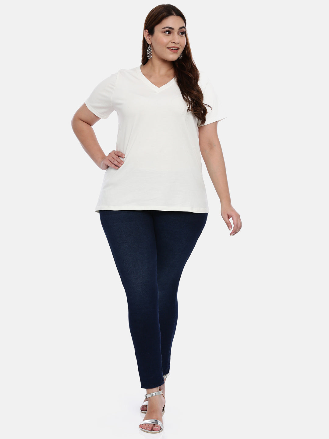 BASIC COTTON WHITE T SHIRT