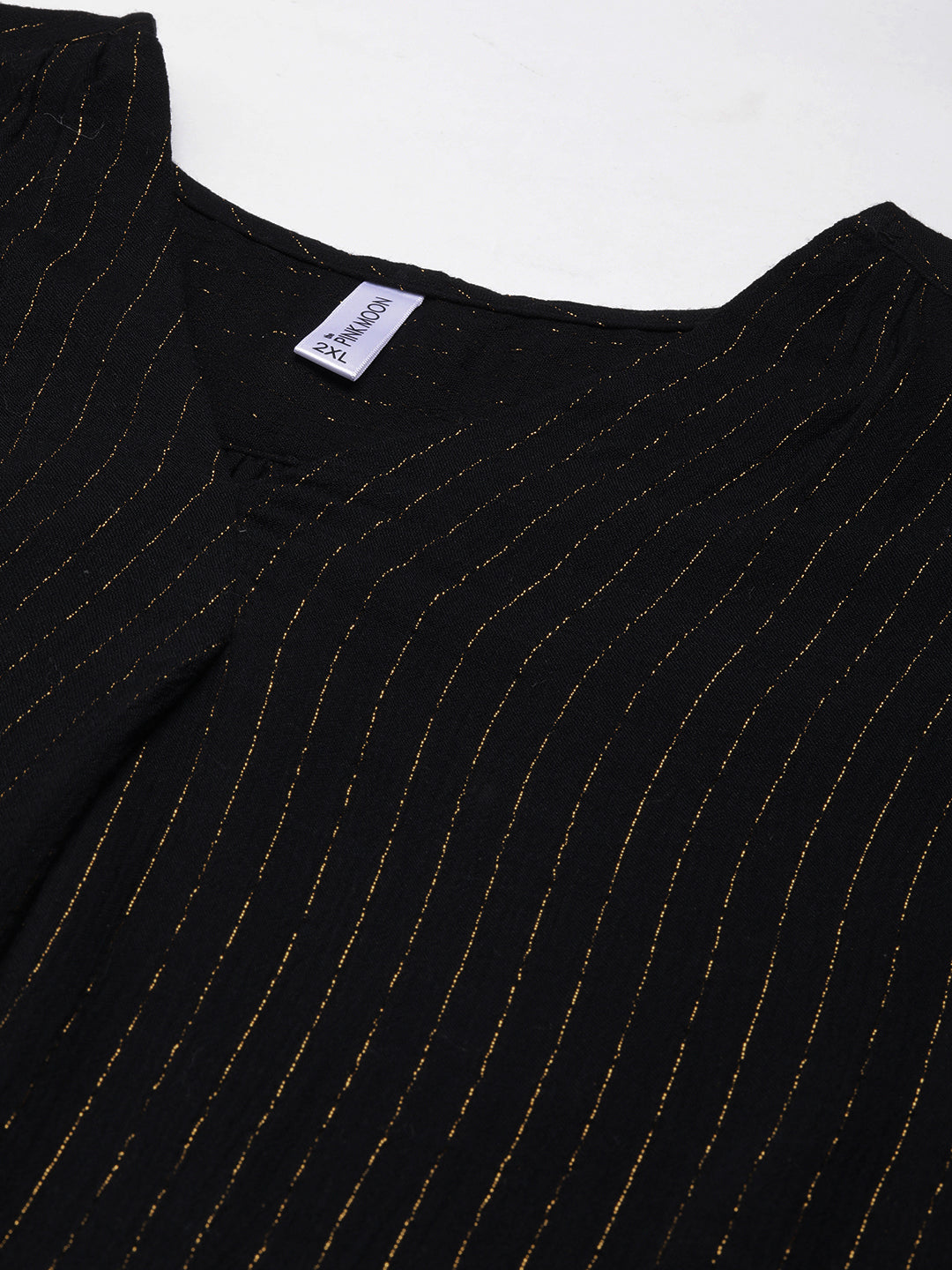 BLACK AND GOLD LUREX TOP