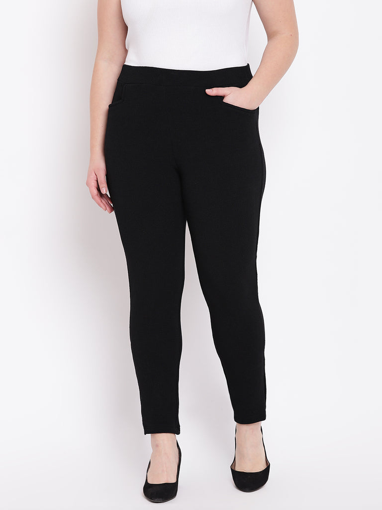Buy STOP Womens Slim Fit Solid Stretch Pants  Shoppers Stop