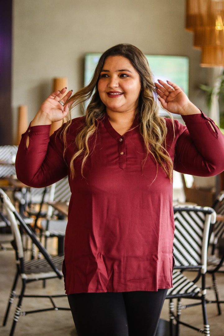 BURGUNDY TUNIC