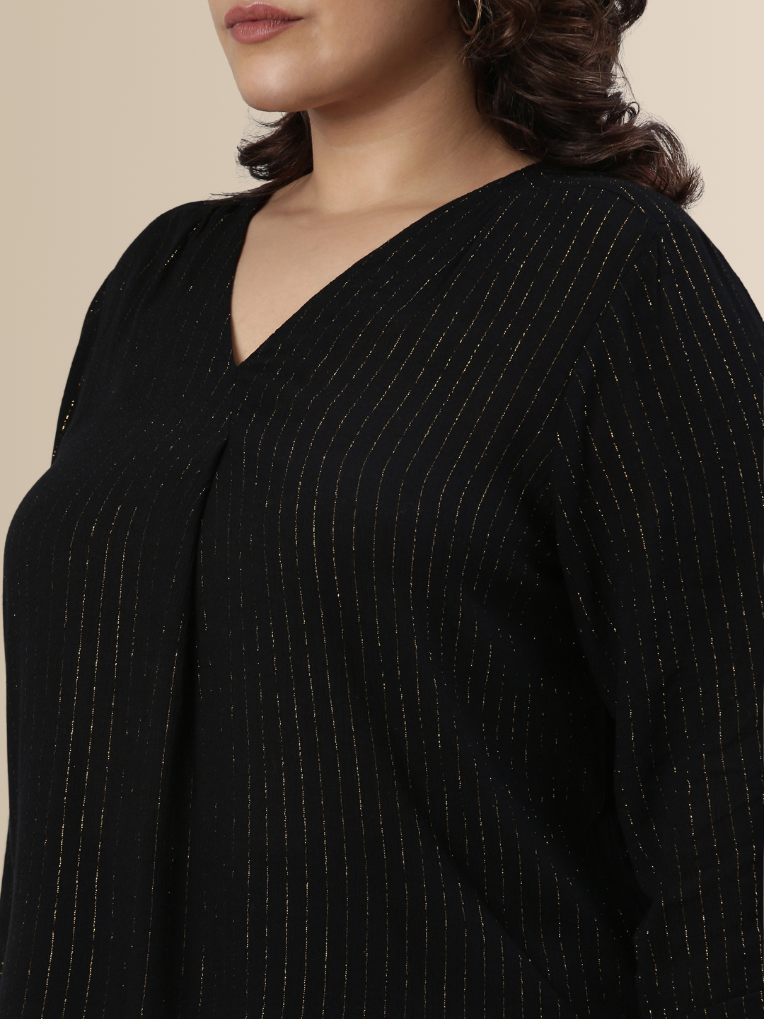 Black And Gold Top