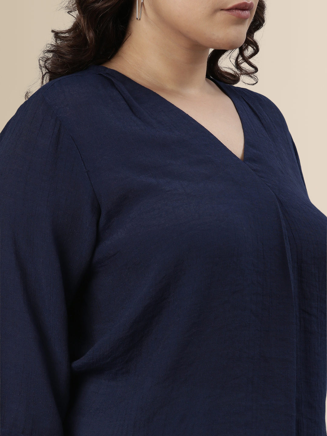 Navy Solid Top