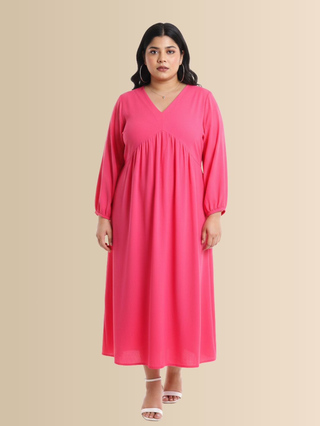 Pink Crepe Dress