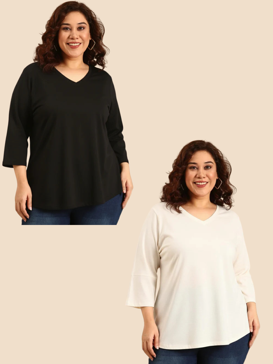 Basic T-Shirt Combo-Pack of 2