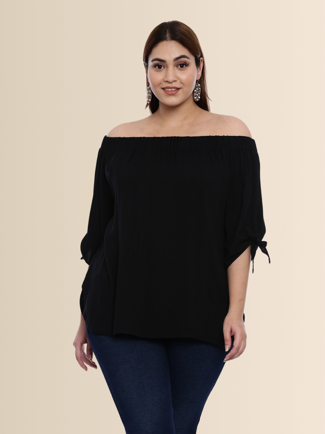 Black Off-Shoulder Top