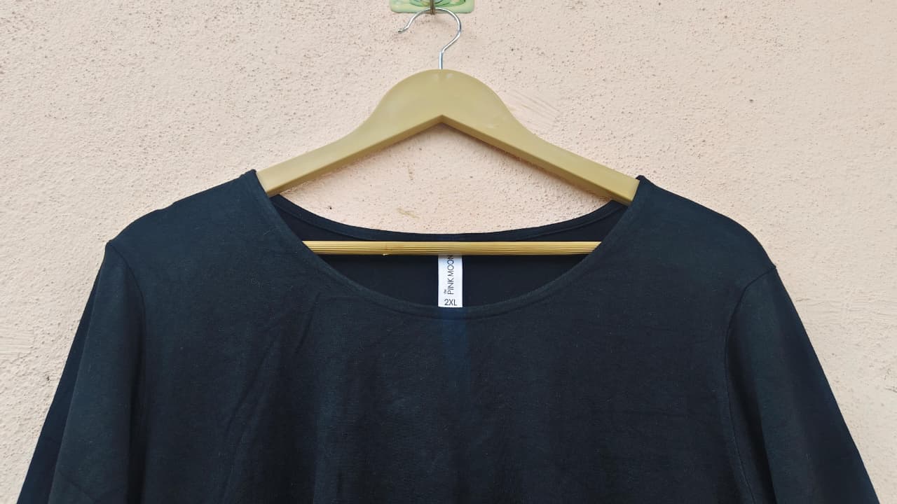 Black Relaxed Fit Tunic