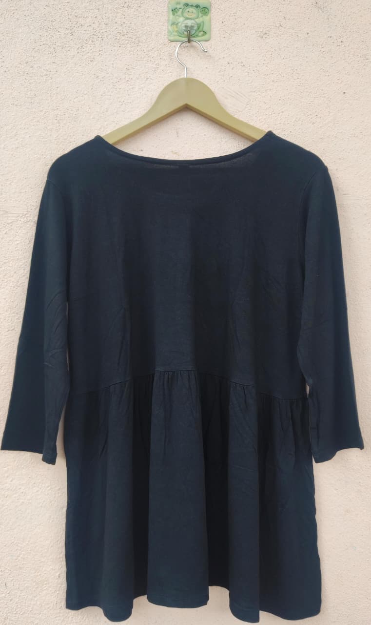 Black Relaxed Fit Tunic