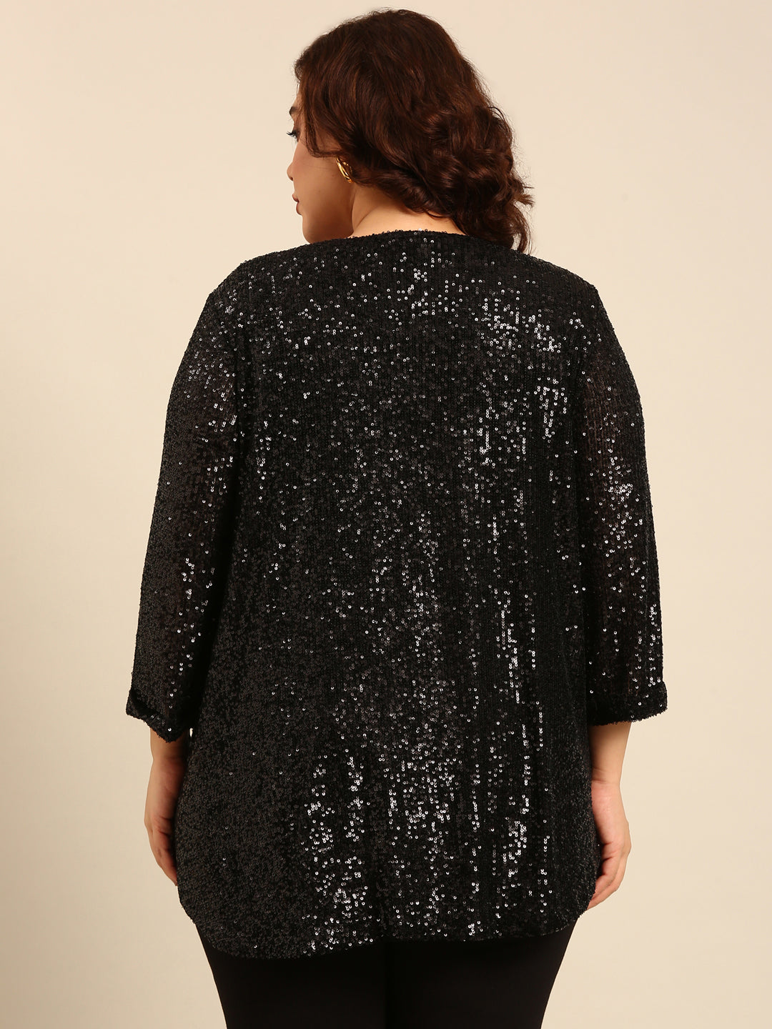 Black Sequin Top