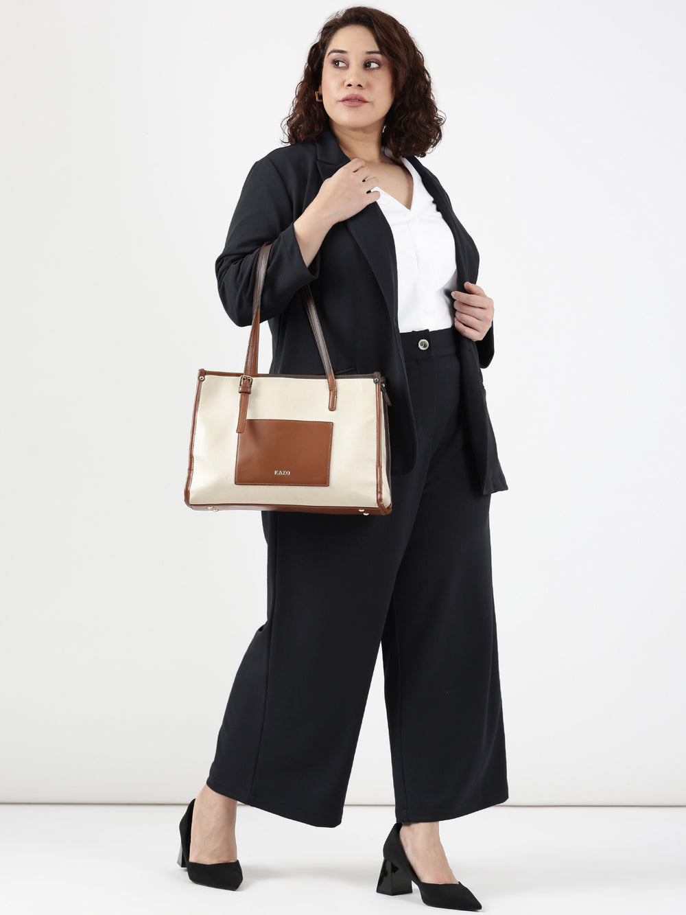 Black Size Formal Blazer and Pant Co-ord Set (2 Piece)