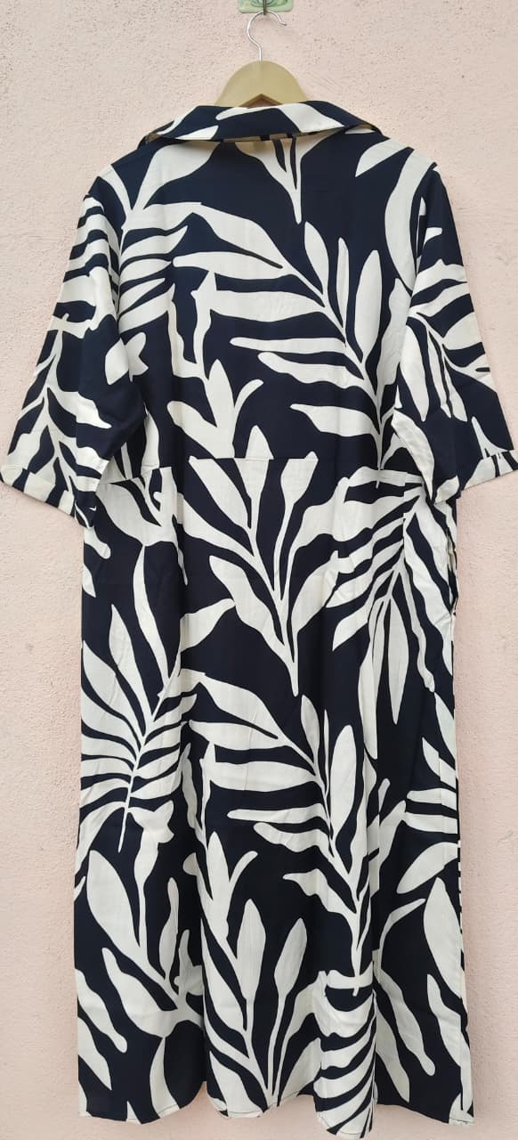 Black & White Printed Dress