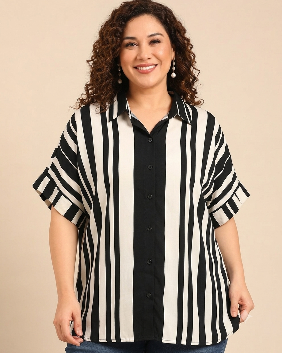 Black & White Striped Shirt