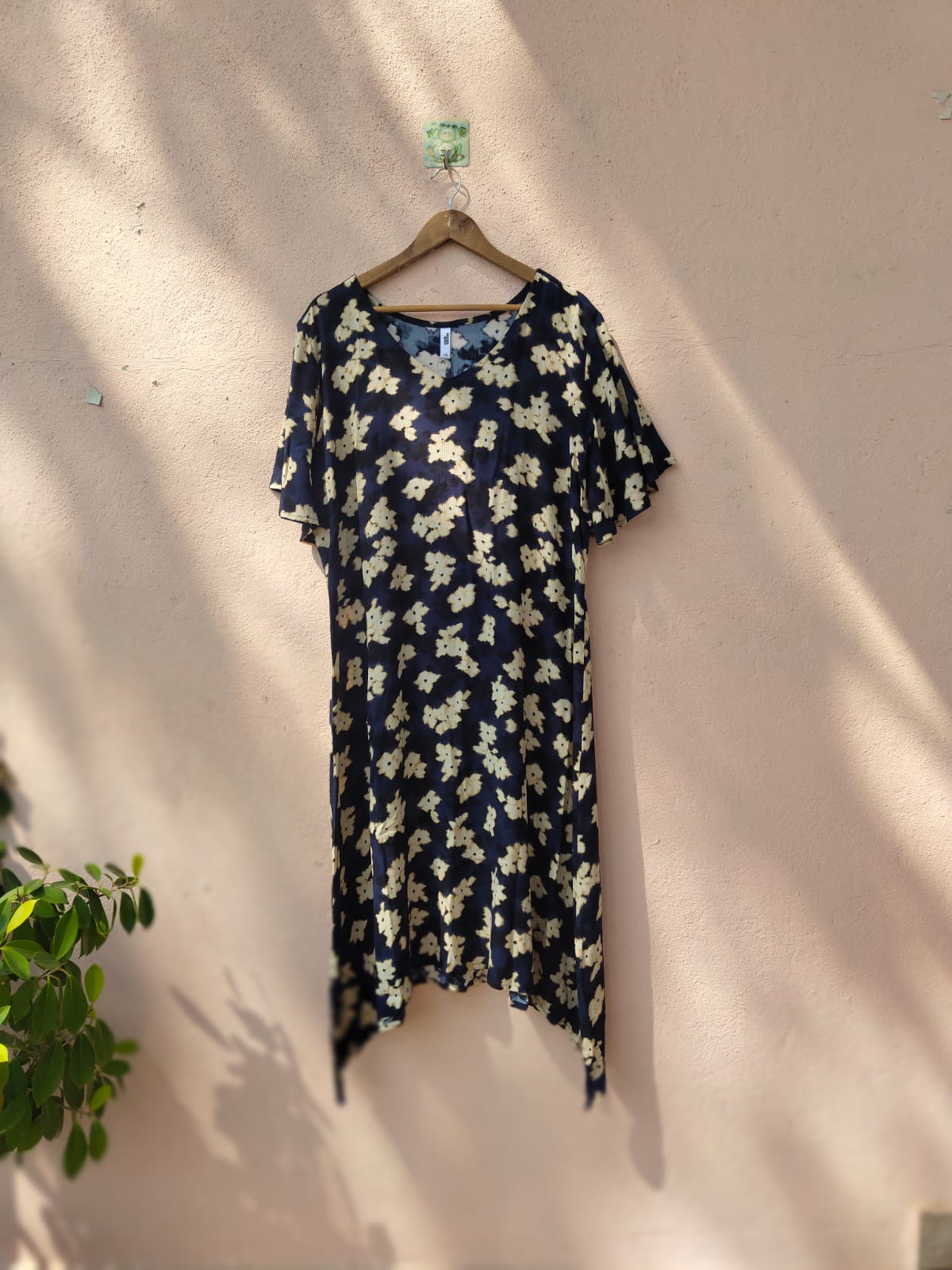 Blue Floral Printed Dress