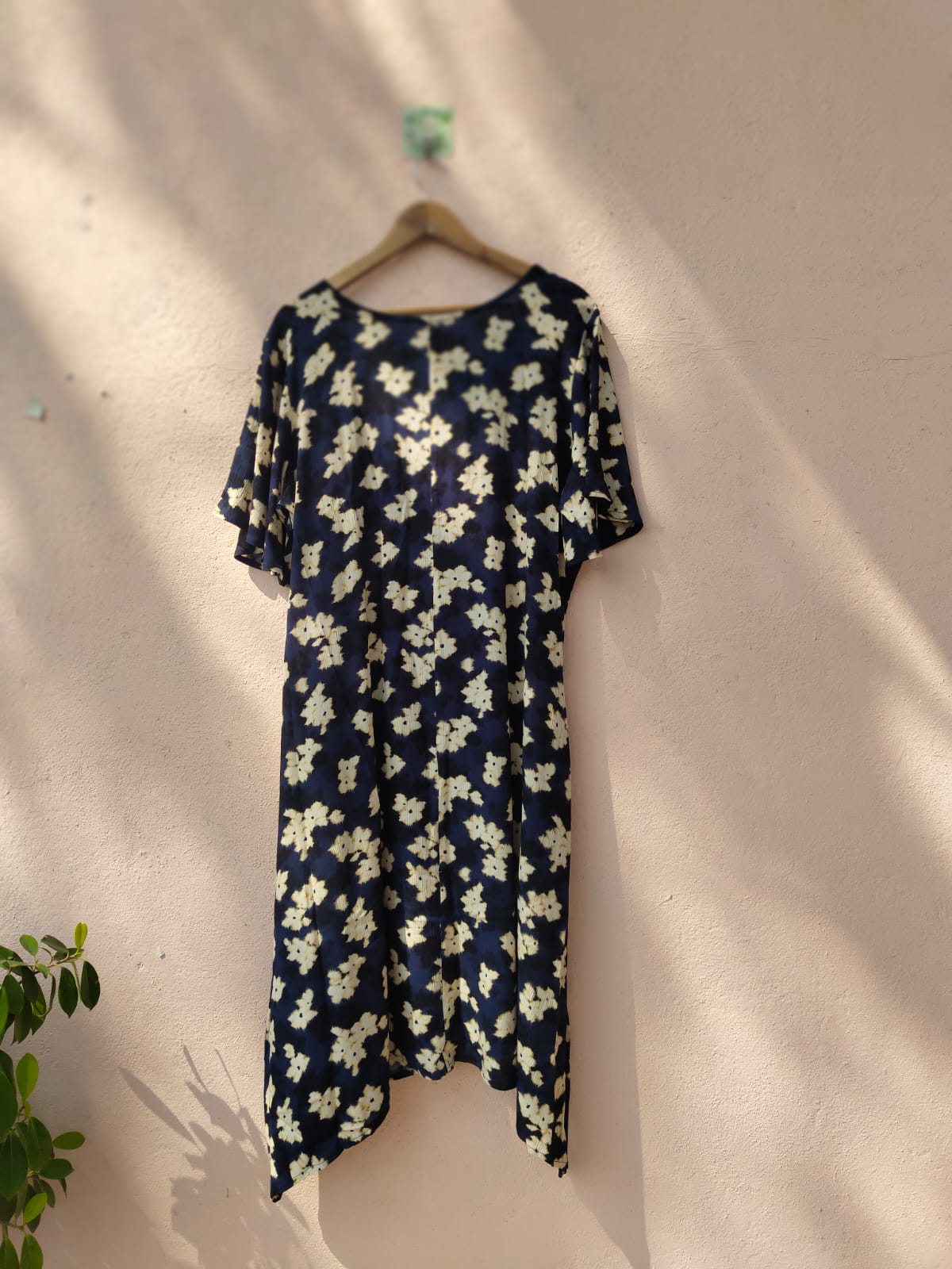 Blue Floral Printed Dress2