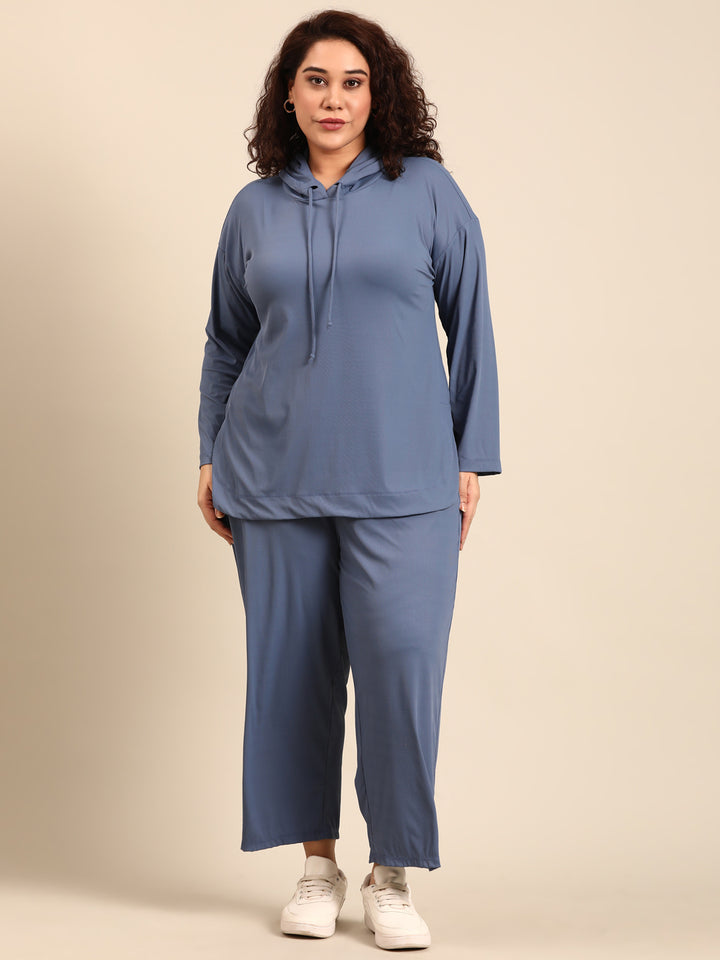 Blue Rib Co-ord Set