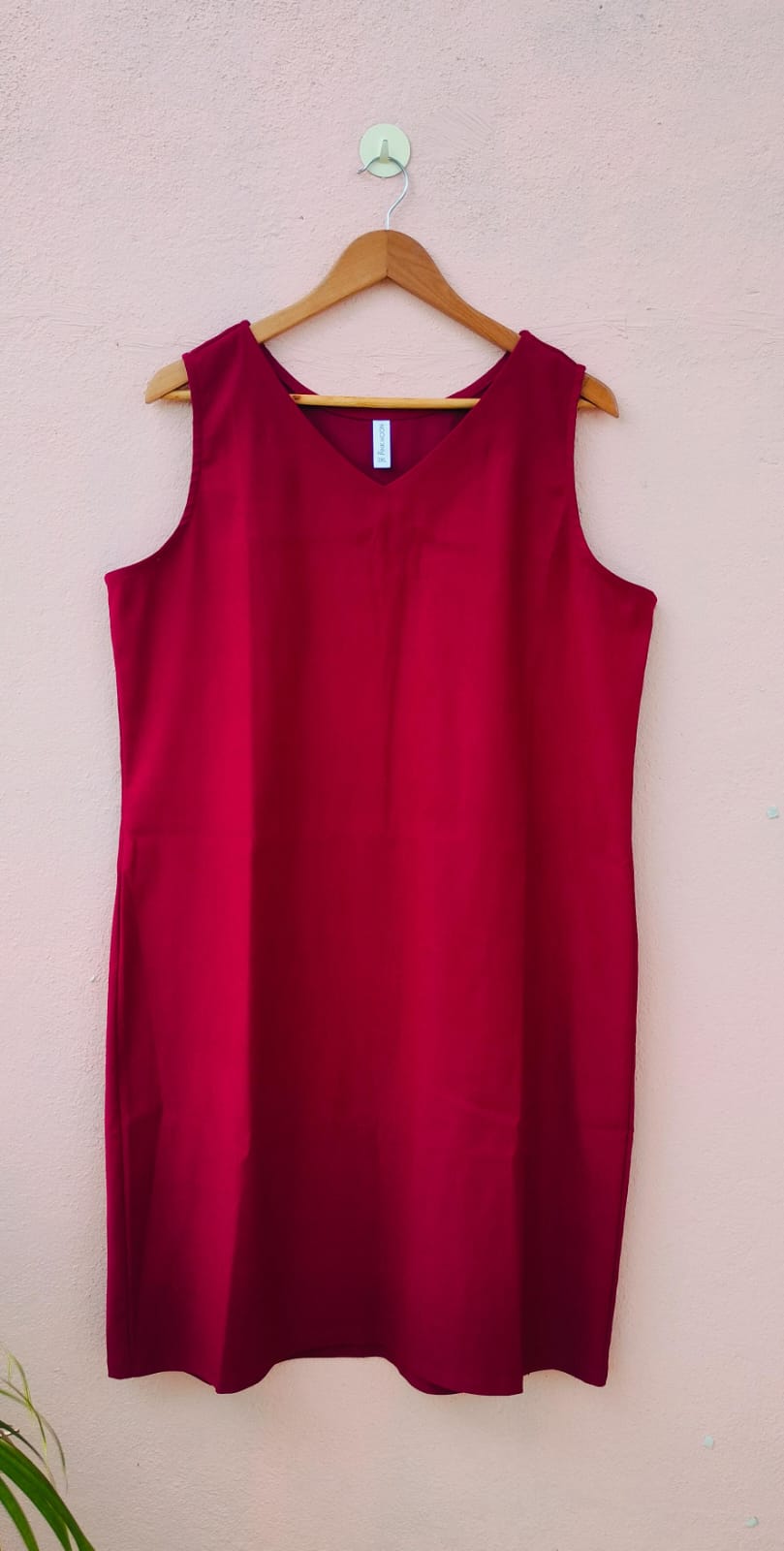 Burgundy Sleeveless Dress