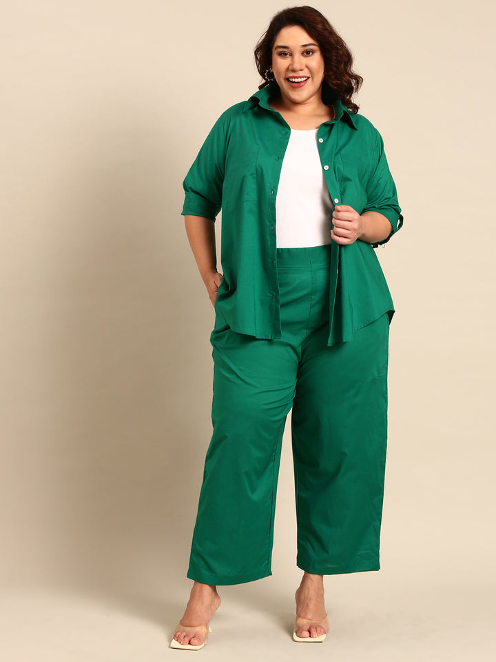 Green Cotton Co-Ord Set (2 Piece)