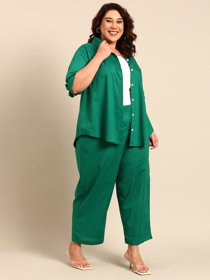 Green Cotton Co-Ord Set (2 Piece)