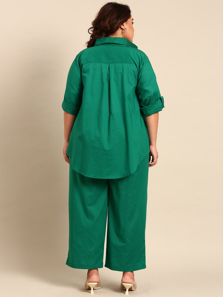 Green Cotton Co-Ord Set (2 Piece)