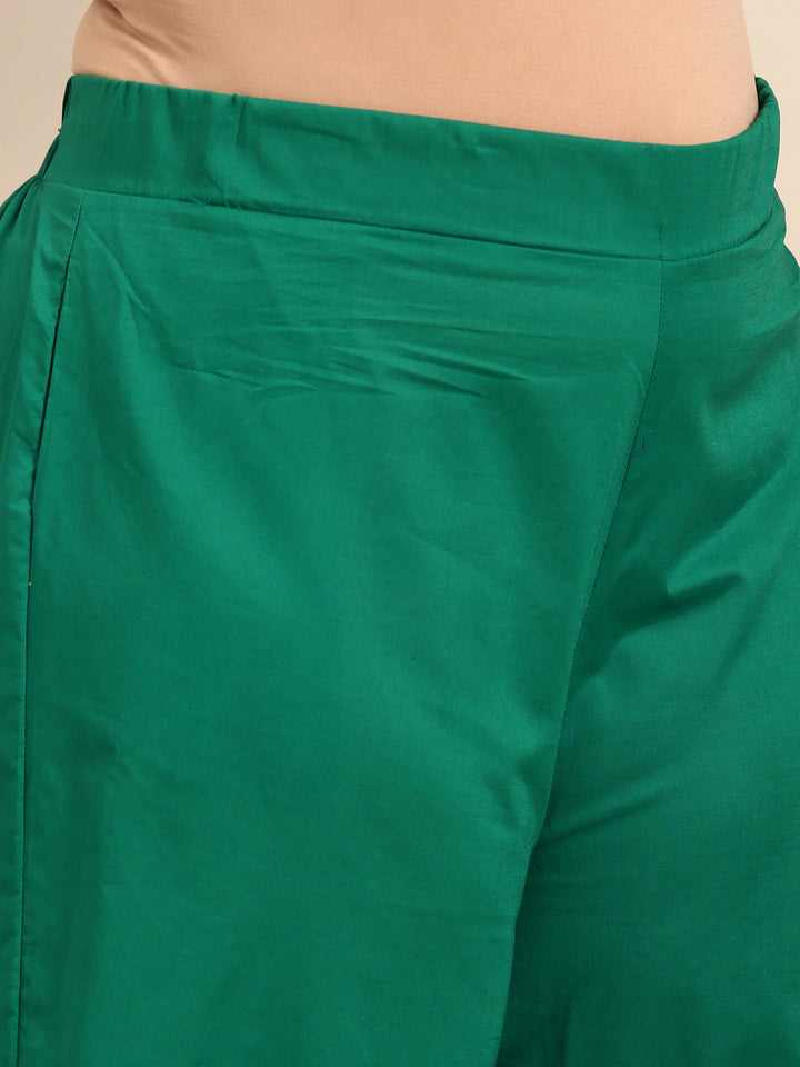 Green Cotton Co-Ord Set (2 Piece)