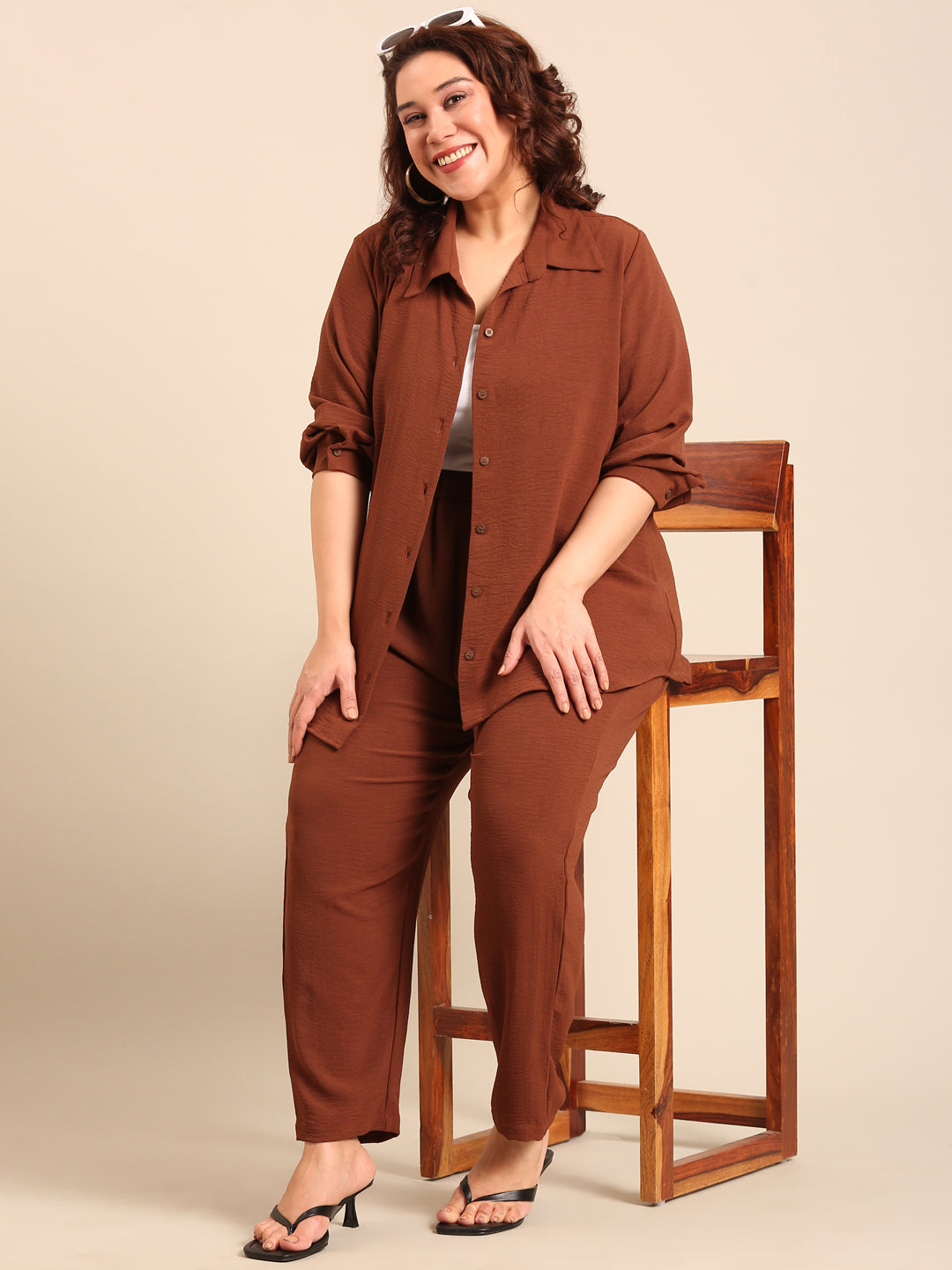 Brown  Co-ord Set (2 Piece)