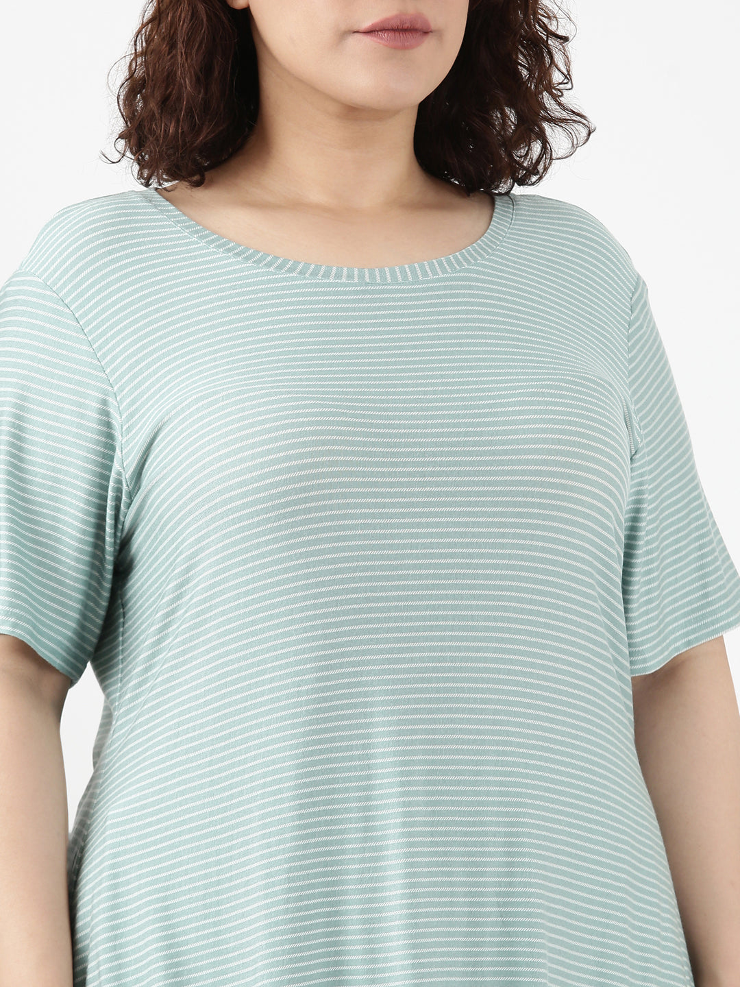 Mint Stripe Comfy Co-ord Set (2 Piece)