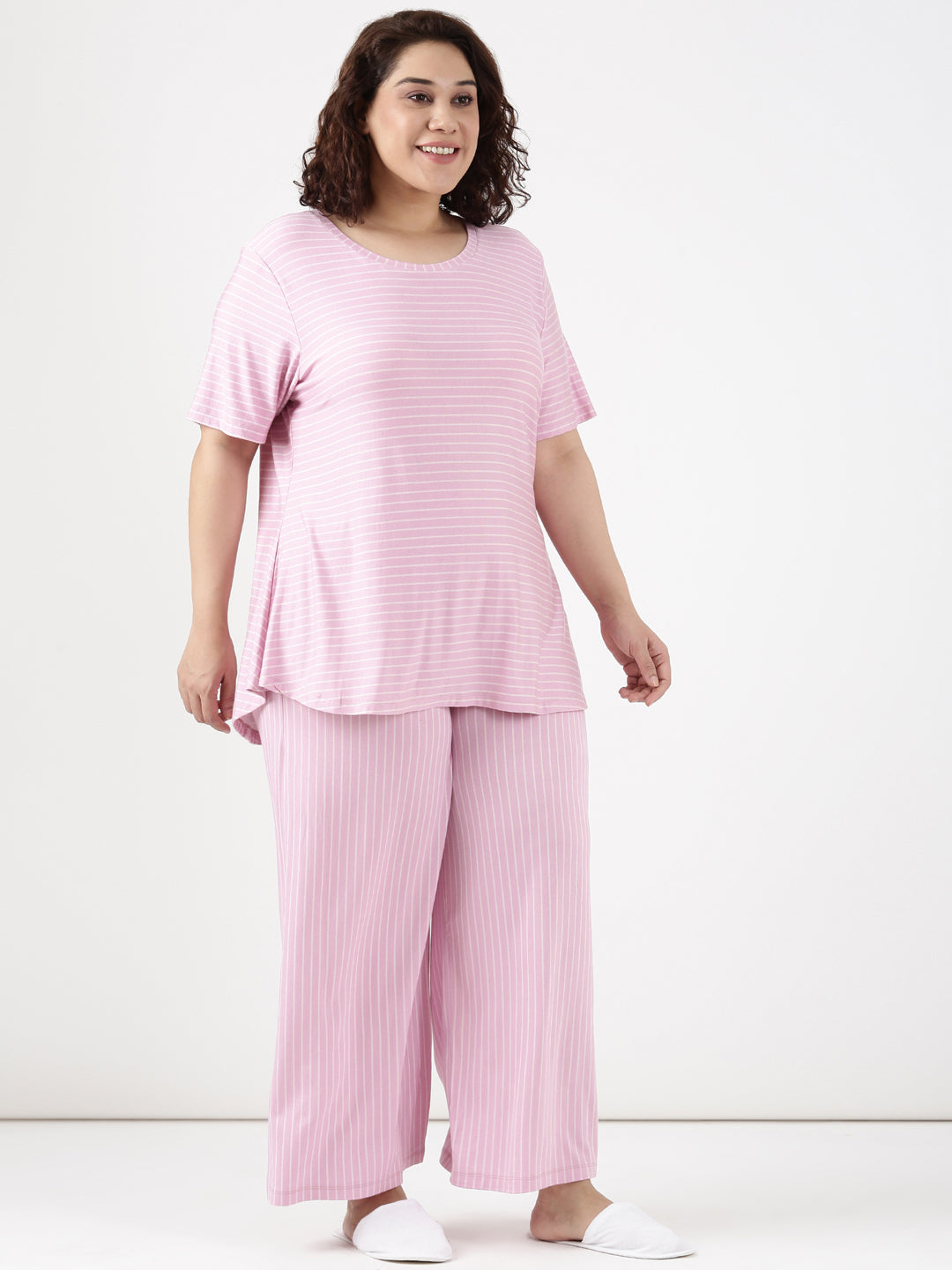 Pink Stripe Comfy Co-ord Set (2 Piece)